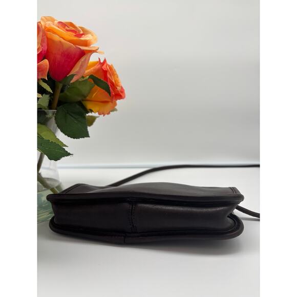 Vtg Old Coach east west brown leather zipper pouch 1979 #142-0321 Made in NYC - Picture 6 of 8